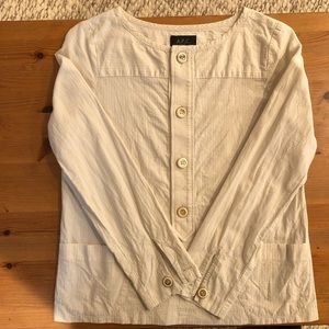 Striped Button Top